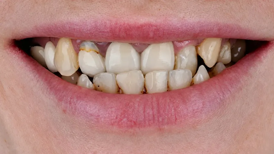 Real patient case 3 of All-on-4 implants — before