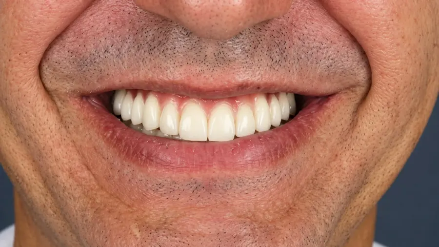 Real patient case 15 of All-on-4 implants — after