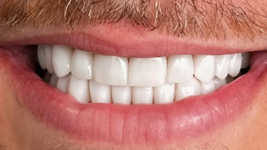 Real patient case 7 of porcelain veneers — after