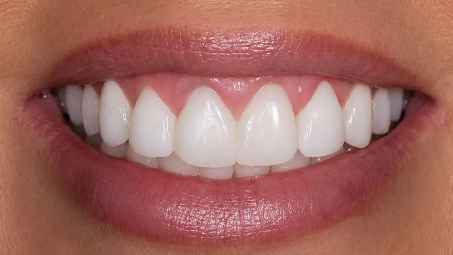 Real patient case 11 of porcelain veneers — after