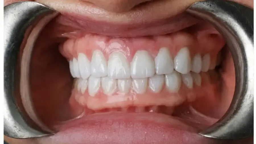 Real patient case 12 of porcelain veneers — after