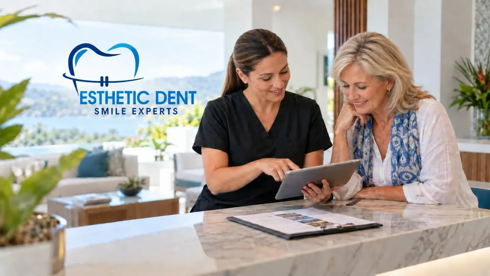 Esthetic Dent travel coordinator ready to support a dental tourism patient