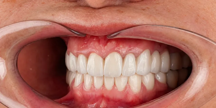 Before and after All-on-6 dental implants at Esthetic Dent in Costa Rica — after