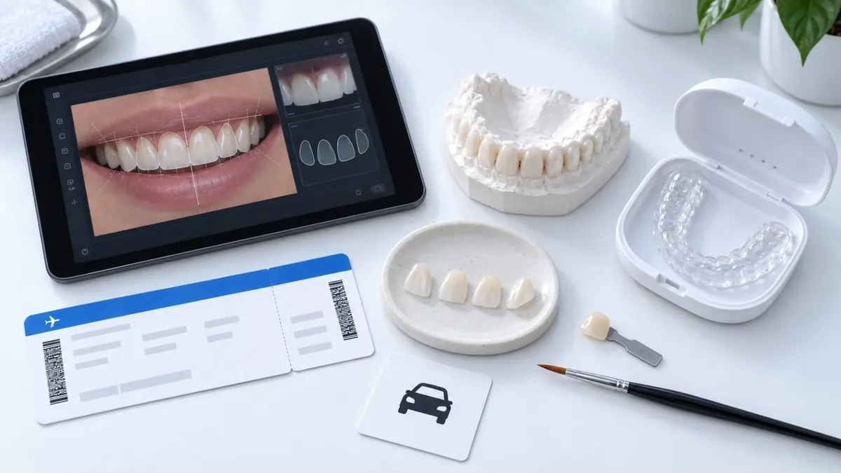 Everything included in the Esthetic Dent porcelain veneer package in Costa Rica