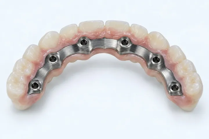Finished zirconia restoration at Esthetic Dent