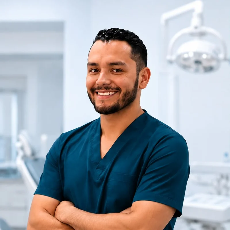 Portrait of Dr. Anderson González, general and digital dentist at Esthetic Dent