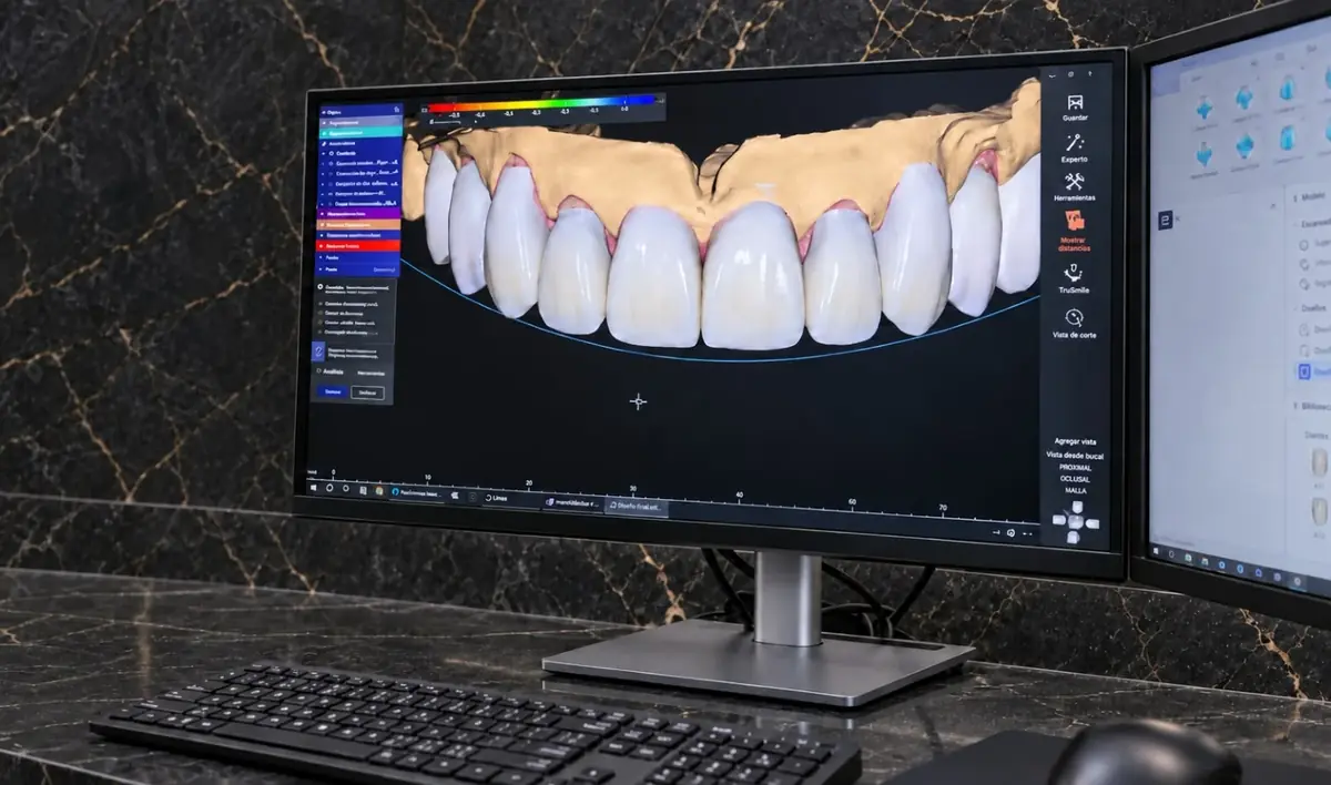 Escaneo digital y diseño de carillas en el laboratorio dental de Esthetic Dent