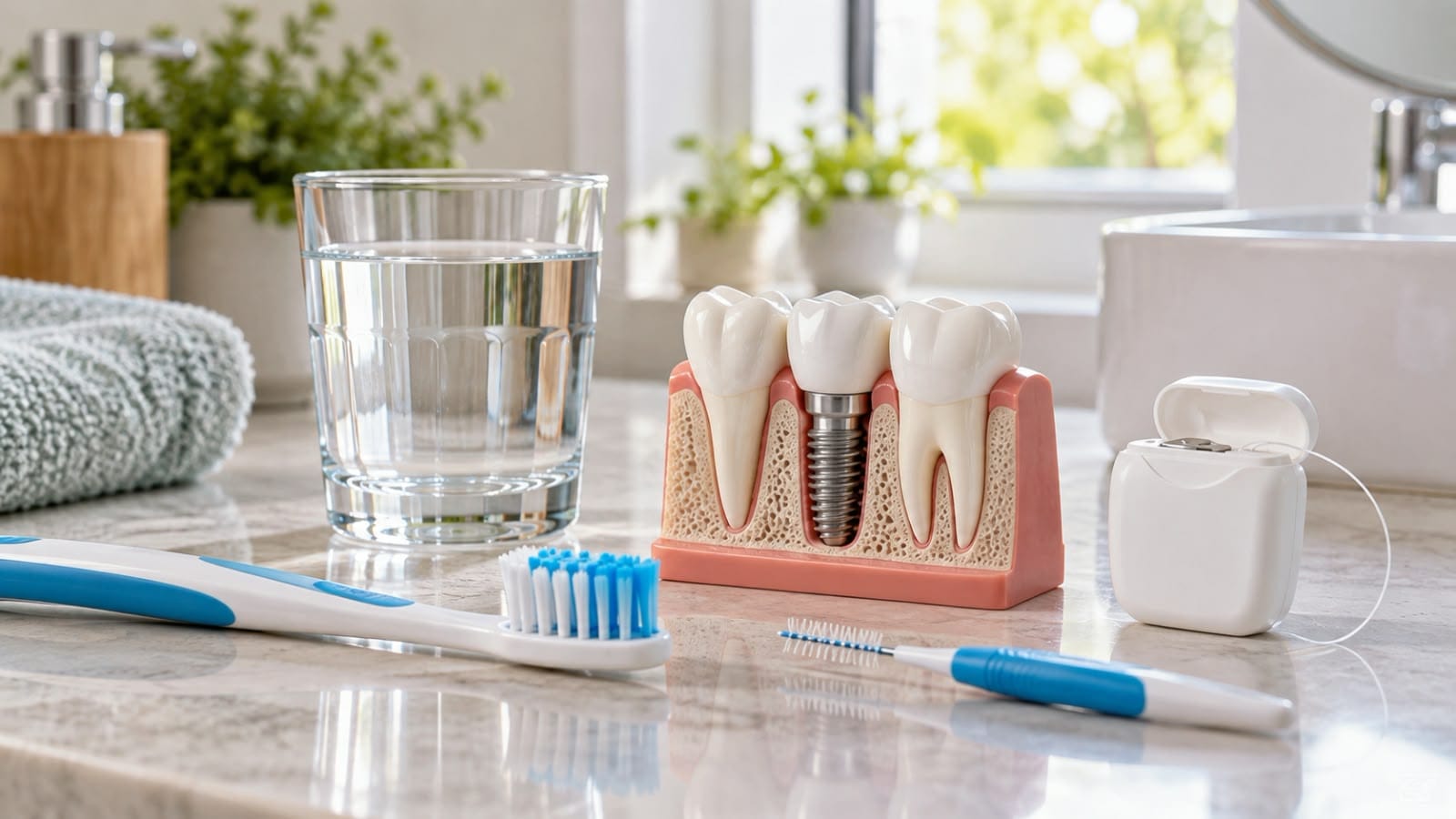 Cuidados después de colocar implantes dentales